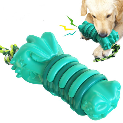 Tooth Grinding Stick Sounding Crocodile Head Dog Toy Ball For Heavy Chewers