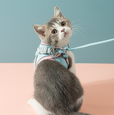 Adjustable Reflective Cat Harness Vest For Walking Cats & Kittens