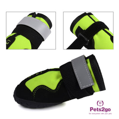 16.5cm Rubber Bottom Reflective Strip Dog Paw Shoes