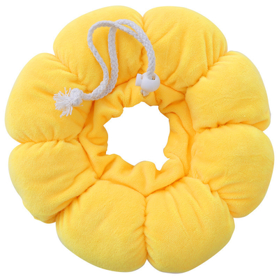 Cat Elizabeth Ring Warm Anti Licking Pet Training Collars Yellow