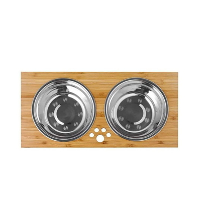 Wooden Dog Feeding Station Interactive Swallowing Easily