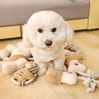 brown Pet Safe Large Dog Rope Toys for large dogs