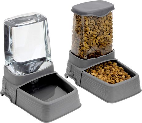 Stainless Steel Pet Food Bowls Raised Gravity Feed