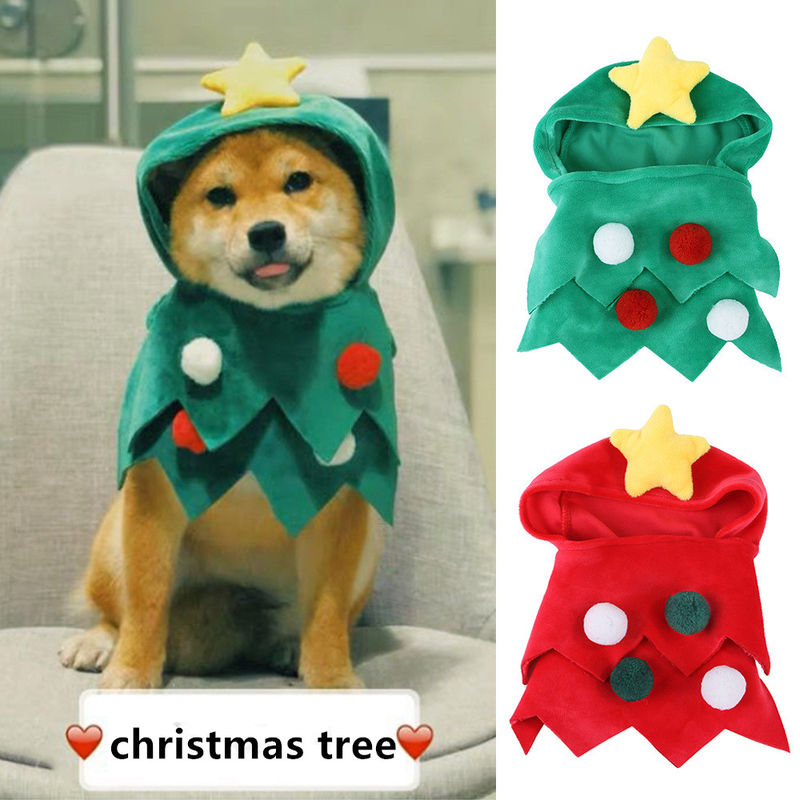 Christmas Velvet Pets Wearing Clothes Jumpsuit 23x20x5cm
