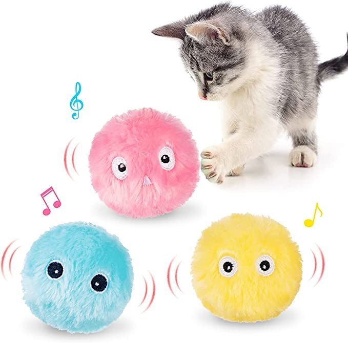 bola automática del gato