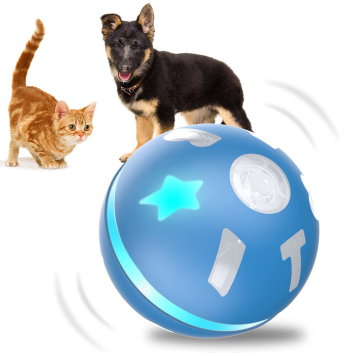 bola móvil del perro del uno mismo
