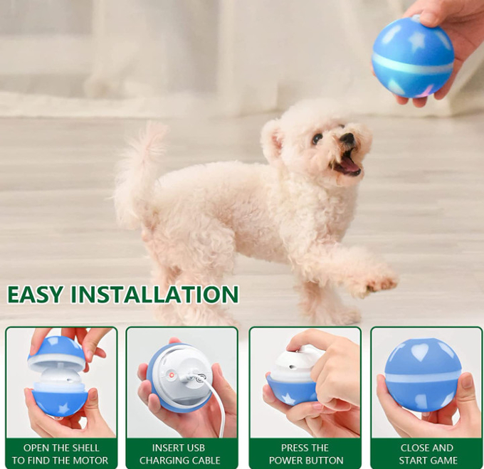 bola móvil del perro del uno mismo