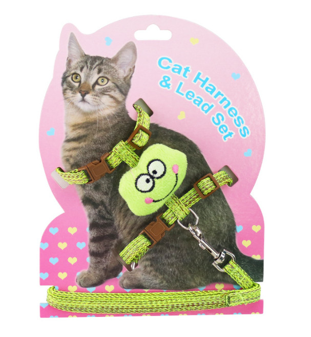 pequeño arnés para el gato
