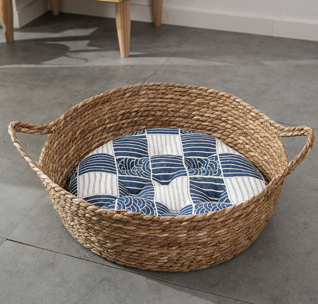 cama de bambú del perro