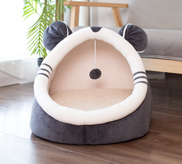 cama del gato del algodón