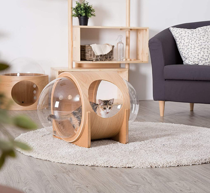 cama de la cápsula para los gatos